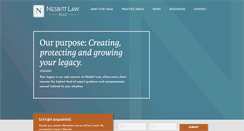 Desktop Screenshot of nesbittlawpllc.com