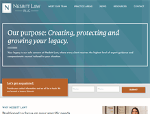 Tablet Screenshot of nesbittlawpllc.com